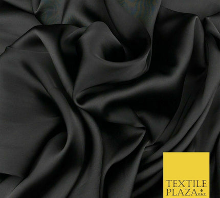 Fine Silky Soft Sateen Satin Georgette Dress Fabric Draping Lining - 45 COLOURS