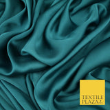 Fine Silky Soft Sateen Satin Georgette Dress Fabric Draping Lining - 45 COLOURS
