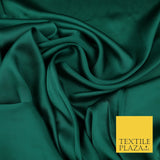 Fine Silky Soft Sateen Satin Georgette Dress Fabric Draping Lining - 45 COLOURS