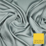 Fine Silky Soft Sateen Satin Georgette Dress Fabric Draping Lining - 45 COLOURS
