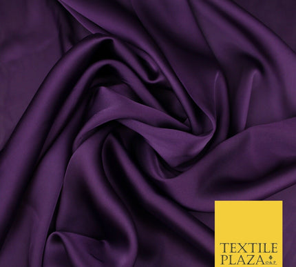Fine Silky Soft Sateen Satin Georgette Dress Fabric Draping Lining - 45 COLOURS