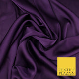 Fine Silky Soft Sateen Satin Georgette Dress Fabric Draping Lining - 45 COLOURS