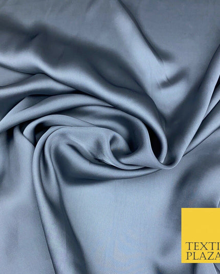 Fine Silky Soft Sateen Satin Georgette Dress Fabric Draping Lining - 45 COLOURS