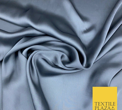 Fine Silky Soft Sateen Satin Georgette Dress Fabric Draping Lining - 45 COLOURS