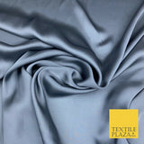 Fine Silky Soft Sateen Satin Georgette Dress Fabric Draping Lining - 45 COLOURS