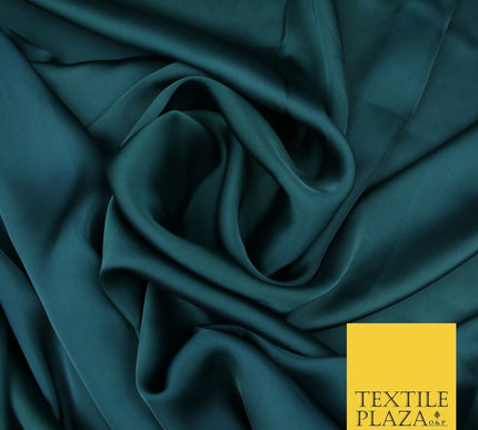 Fine Silky Soft Sateen Satin Georgette Dress Fabric Draping Lining - 45 COLOURS