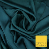 Fine Silky Soft Sateen Satin Georgette Dress Fabric Draping Lining - 45 COLOURS