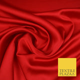 Fine Silky Soft Sateen Satin Georgette Dress Fabric Draping Lining - 45 COLOURS
