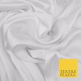 Fine Silky Soft Sateen Satin Georgette Dress Fabric Draping Lining - 45 COLOURS