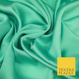 Fine Silky Soft Sateen Satin Georgette Dress Fabric Draping Lining - 45 COLOURS