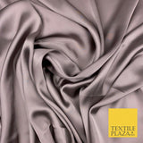 Fine Silky Soft Sateen Satin Georgette Dress Fabric Draping Lining - 45 COLOURS