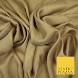 Fine Silky Soft Sateen Satin Georgette Dress Fabric Draping Lining - 45 COLOURS