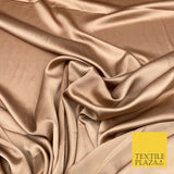 Fine Silky Soft Sateen Satin Georgette Dress Fabric Draping Lining - 45 COLOURS