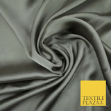 Fine Silky Soft Sateen Satin Georgette Dress Fabric Draping Lining - 45 COLOURS
