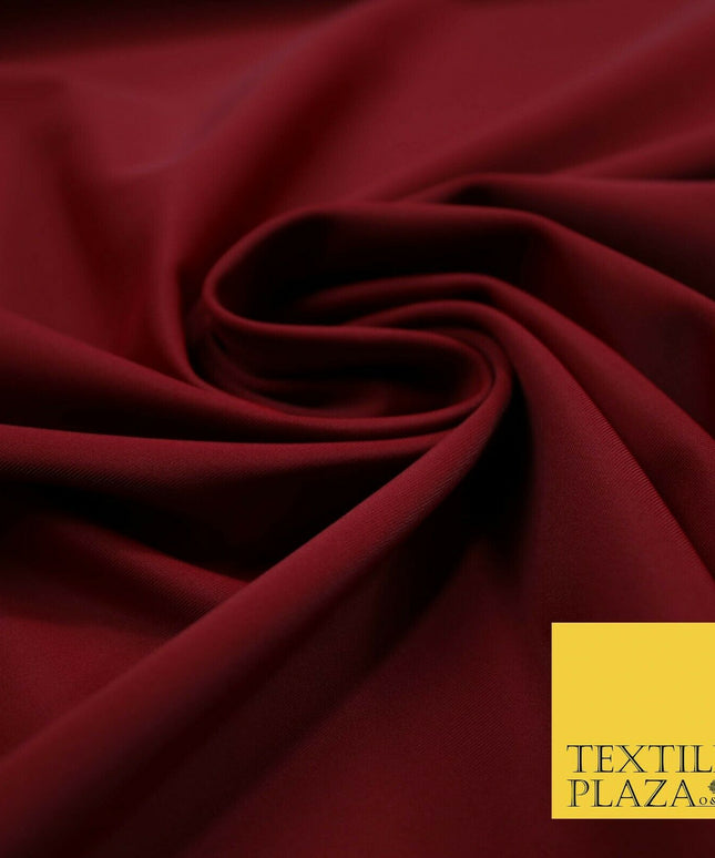 DEEP MAROON Premium SCUBA Dress Craft Fabric with Stretch Swimwear 58" 5312