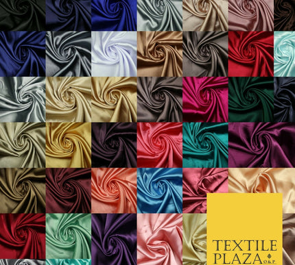OVER 40 COLOURS - Fine Silky Soft Charmeuse Satin Dress Fabric Draping Lining