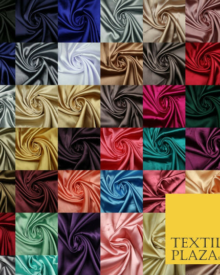 OVER 40 COLOURS - Fine Silky Soft Charmeuse Satin Dress Fabric Draping Lining