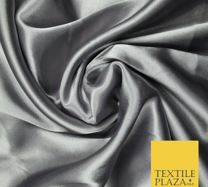 OVER 40 COLOURS - Fine Silky Soft Charmeuse Satin Dress Fabric Draping Lining
