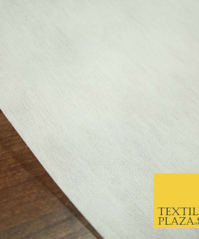 WHITE Premium 75cm Iron On Fusible MEDIUM WEIGHT Interfacing Buckram Fabric 5309