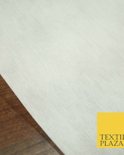 WHITE Premium 75cm Iron On Fusible MEDIUM WEIGHT Interfacing Buckram Fabric 5309