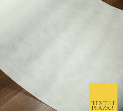 WHITE Premium 75cm Iron On Fusible MEDIUM WEIGHT Interfacing Buckram Fabric 5309