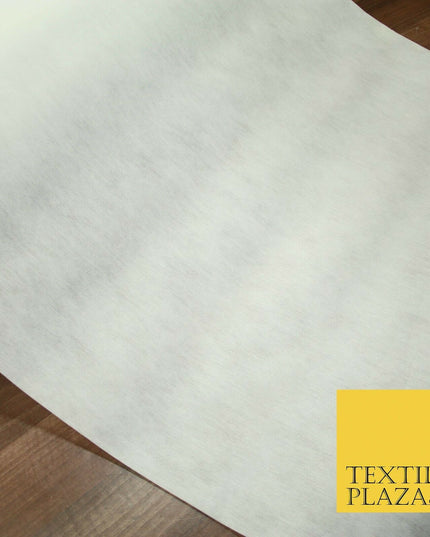 WHITE Premium 75cm Iron On Fusible MEDIUM WEIGHT Interfacing Buckram Fabric 5309