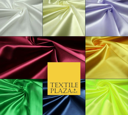 Premium Silky Smooth COUNTESS SATIN Dress Fabric Bridal Draping - 8 COLOURS 45"