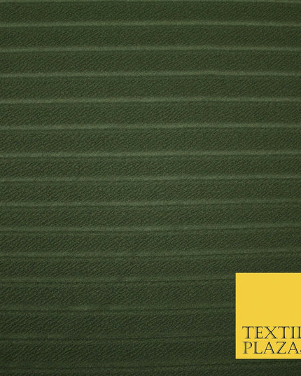 Textured Pleated Crushed Crinkle Textured Ribbed Stretch Jersey Fabric 5 COLOURS