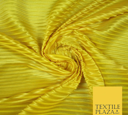 1cm Wide Pleated Crushed Crinkle Stretch Silky Plisse Satin Fabric Dress 58"