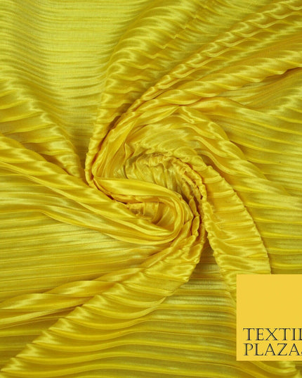1cm Wide Pleated Crushed Crinkle Stretch Silky Plisse Satin Fabric Dress 58"