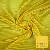 1cm Wide Pleated Crushed Crinkle Stretch Silky Plisse Satin Fabric Dress 58"