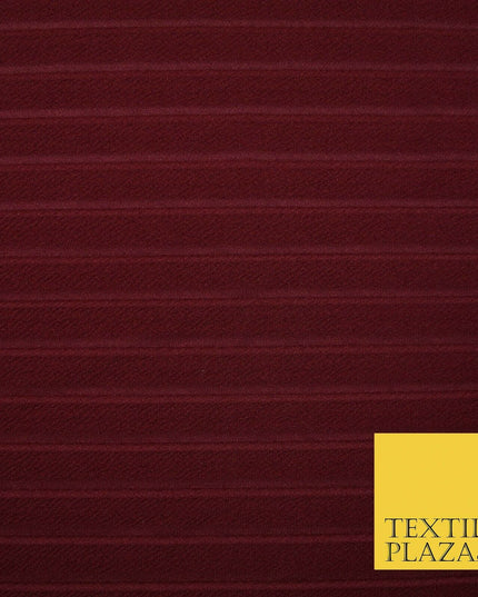 Textured Pleated Crushed Crinkle Textured Ribbed Stretch Jersey Fabric 5 COLOURS