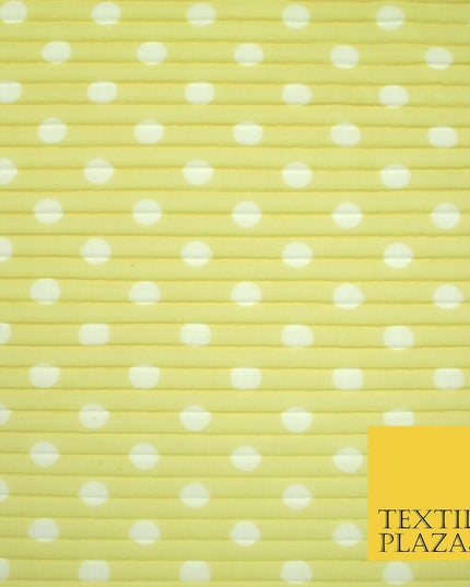 6 COLOURS 1cm White Spotted Printed Pleated Plisse Georgette Stretch Fabric 58"