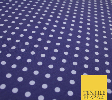 6mm Spotted Polka Dot Printed Soft Organic Cotton Jersey Fabric 59" 3 COLOURS