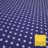 6mm Spotted Polka Dot Printed Soft Organic Cotton Jersey Fabric 59" 3 COLOURS