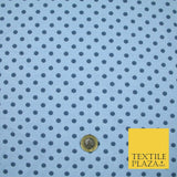 6mm Spotted Polka Dot Printed Soft Organic Cotton Jersey Fabric 59" 3 COLOURS