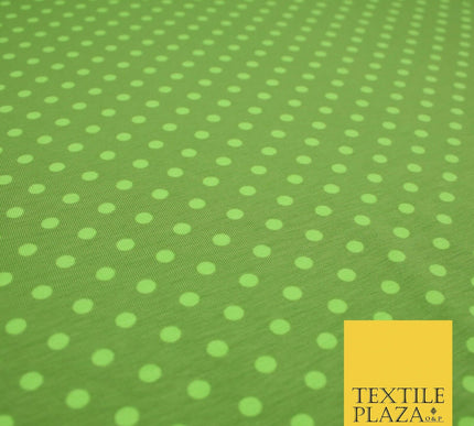 6mm Spotted Polka Dot Printed Soft Organic Cotton Jersey Fabric 59" 3 COLOURS