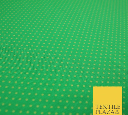 4 COLOURS - Pin Dot Mini Spotted Printed Soft Organic Cotton Jersey Fabric 59"