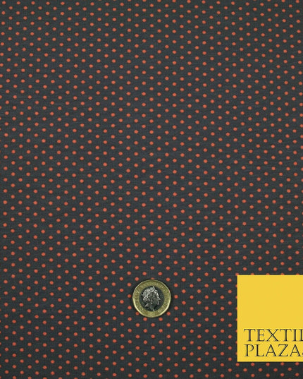 4 COLOURS - Pin Dot Mini Spotted Printed Soft Organic Cotton Jersey Fabric 59"