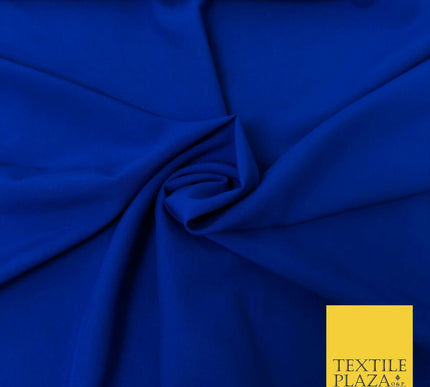 18 COLOURS Premium Plain Coloured Bi Stretch Panama Polyester Suiting Fabric 58"