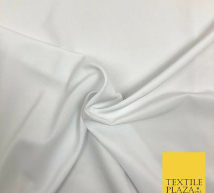 18 COLOURS Premium Plain Coloured Bi Stretch Panama Polyester Suiting Fabric 58"