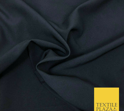 18 COLOURS Premium Plain Coloured Bi Stretch Panama Polyester Suiting Fabric 58"