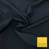 18 COLOURS Premium Plain Coloured Bi Stretch Panama Polyester Suiting Fabric 58"