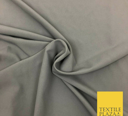 18 COLOURS Premium Plain Coloured Bi Stretch Panama Polyester Suiting Fabric 58"