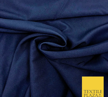 18 COLOURS Premium Plain Coloured Bi Stretch Panama Polyester Suiting Fabric 58"