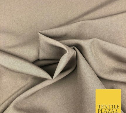 18 COLOURS Premium Plain Coloured Bi Stretch Panama Polyester Suiting Fabric 58"