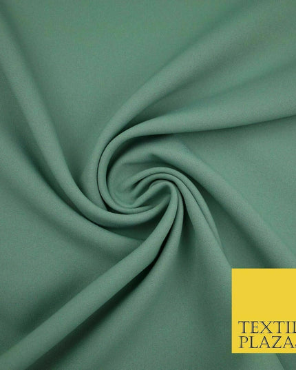 18 COLOURS Premium Plain Coloured Bi Stretch Panama Polyester Suiting Fabric 58"