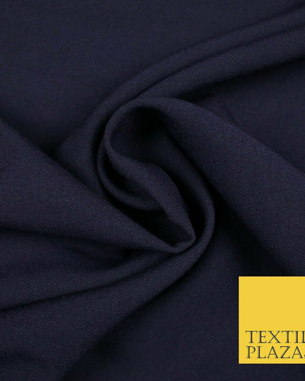 18 COLOURS Premium Plain Coloured Bi Stretch Panama Polyester Suiting Fabric 58"
