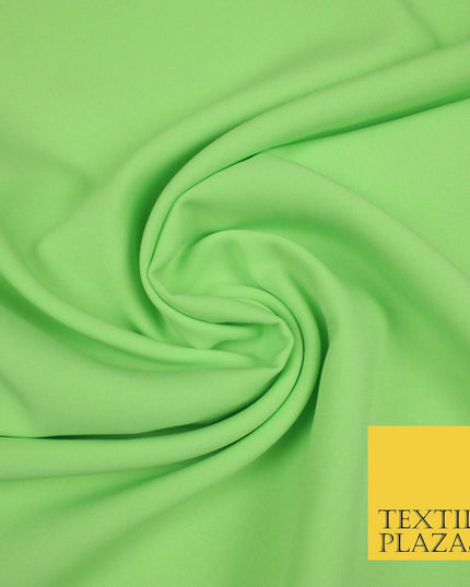 18 COLOURS Premium Plain Coloured Bi Stretch Panama Polyester Suiting Fabric 58"
