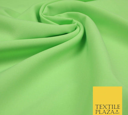 18 COLOURS Premium Plain Coloured Bi Stretch Panama Polyester Suiting Fabric 58"